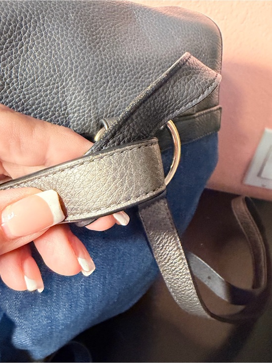 Coach Denim and Leather Billie Backpack main image 4